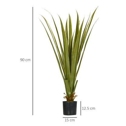 90cm Potted Artificial Agave Succulent Plant for Indoor or Outdoor Desk