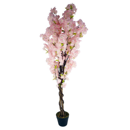 150cm Artificial Pink Cherry Blossom Tree - Beautiful Spring Display