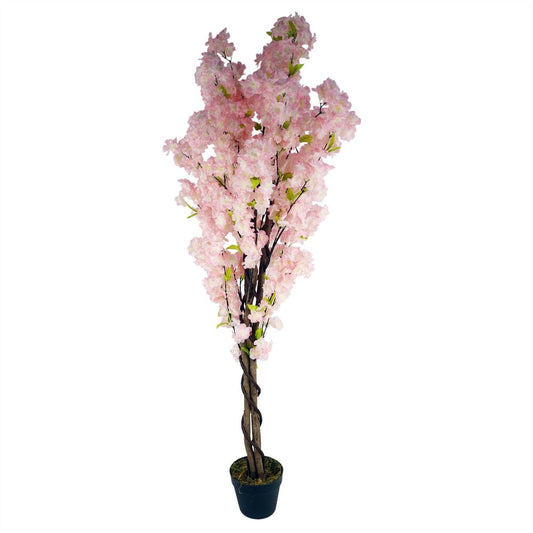 150cm Artificial Pink Cherry Blossom Tree - Beautiful Spring Display