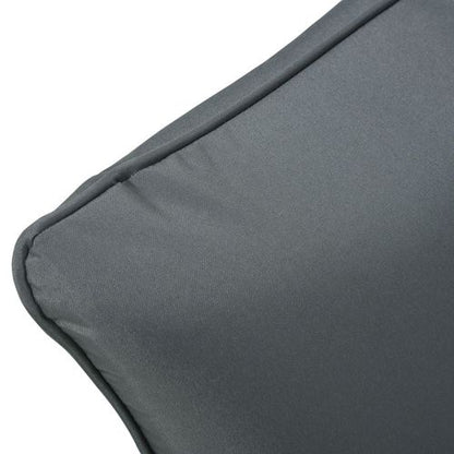 Outdoor Seat and Back Cushion Set, Deep Seating Chair Cushion, Grey
