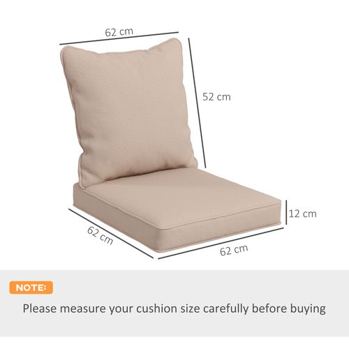 Luxurious One-Piece Outdoor Cushion Set - Instant Comfort in Beige