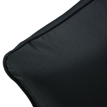 Cosy Deep Seating Cushion Set – Soft, Washable Black Comfort