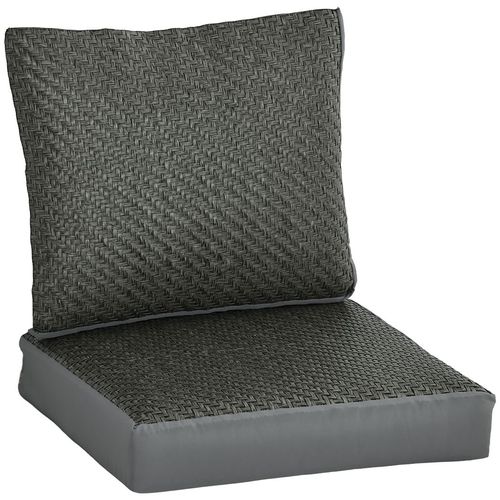 2-Pack Stylish Outdoor Cushions - Comfort & Elegance in Grey