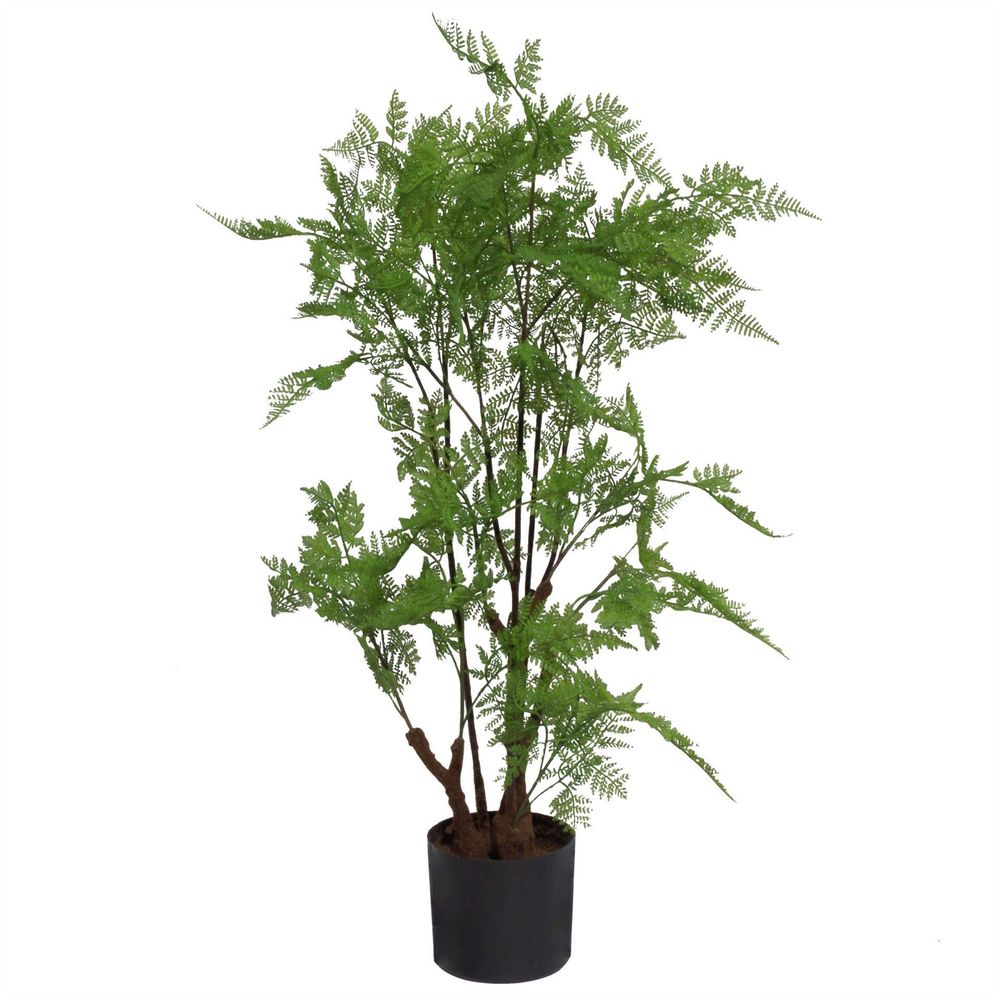 90cm Artificial Fern Plant with Natural Moss Base - Realistic Foliage