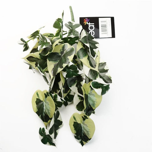 40cm Variegated Marble Pothos Plant - Artificial Trailing Design