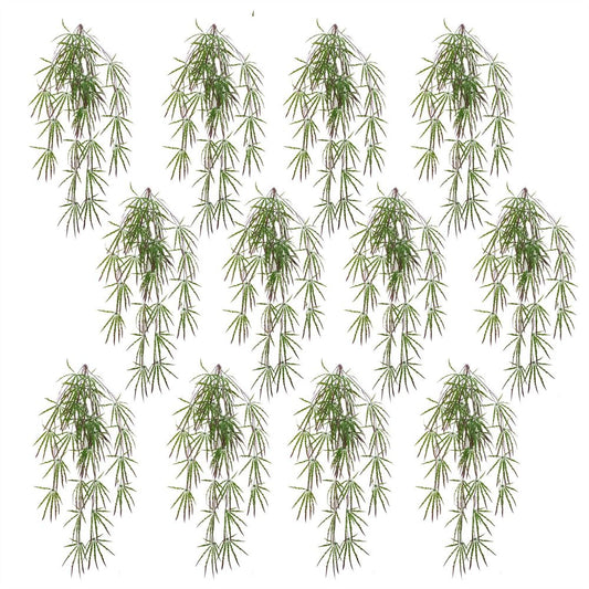 Pack of 12 Artificial 100cm Hanging Acer Spider Plants for Indoor and Outdoor Decor