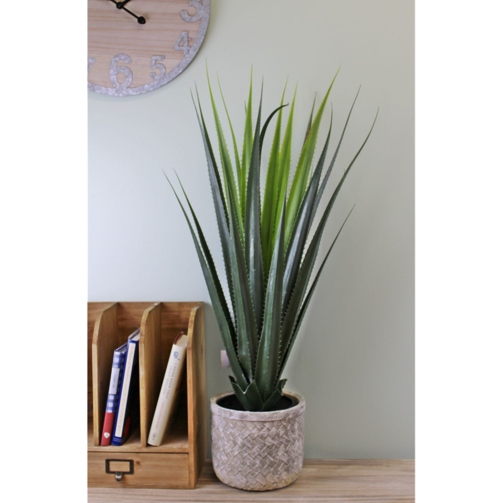 80cm Artificial Aloe Vera Plant, Lifelike Indoor Greenery