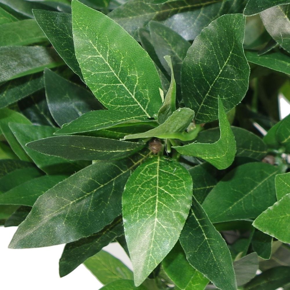 Twisted Stem 90cm Artificial Topiary Bay Laurel Ball Trees for Decorative Use