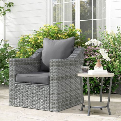 Charcoal Grey One-Piece Outdoor Cushion for Ultimate Relaxation