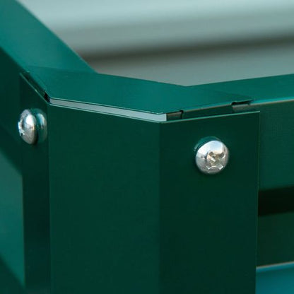 Set of 2 Durable Galvanised Raised Garden Planters - Easy Assembly!