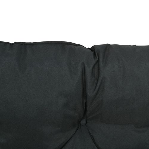 ComfortMax Outdoor 2-Seater Bench Cushion - Water-Resistant Black Pad