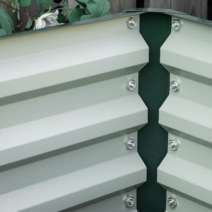 Set of 2 Durable Galvanised Raised Garden Planters - Easy Assembly!