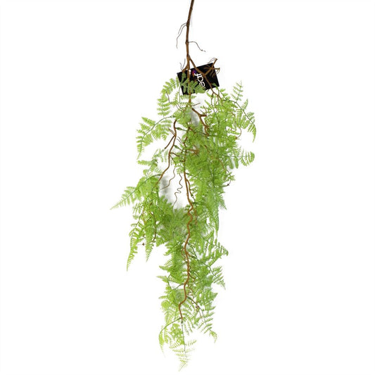 100cm Light Green Hanging Maidenhair Fern Plant - Realistic Artificial Design