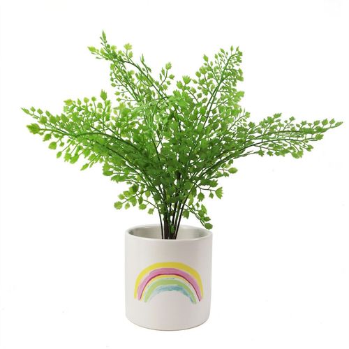 12cm Ceramic Rainbow Multicolour Ceramic Planter