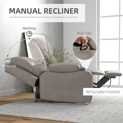 Recliner Armchair for Living Room with Built-in Cup Holder for Added Convenience