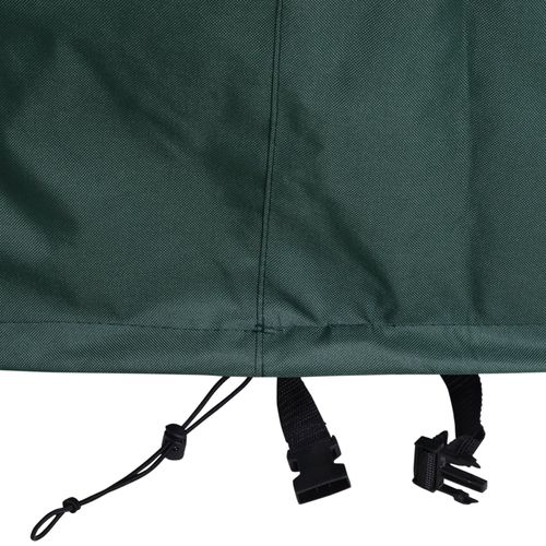 PVC Coated Large Round 600D Waterproof Outdoor Furniture Cover Green