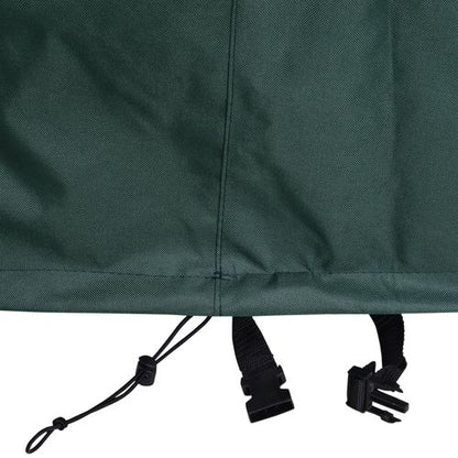 PVC Coated Large Round 600D Waterproof Outdoor Furniture Cover Green