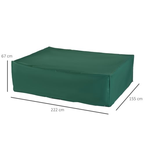 Furniture Cover, 222Lx155Wx67H cm-Green