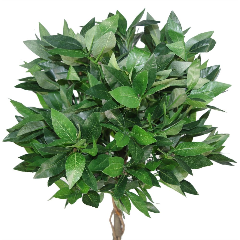 Twisted Stem 90cm Artificial Topiary Bay Laurel Ball Trees for Decorative Use