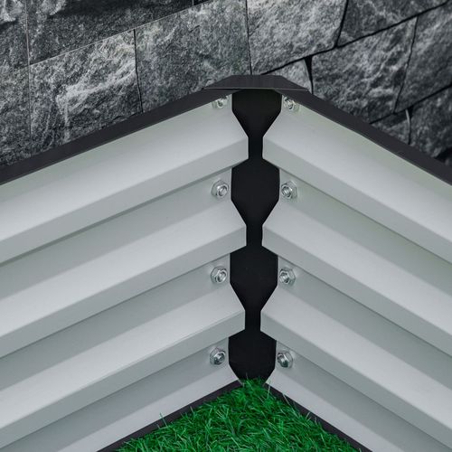 Modular Galvanized Steel Raised Garden Bed - Perfect for Flowers & Veggies!