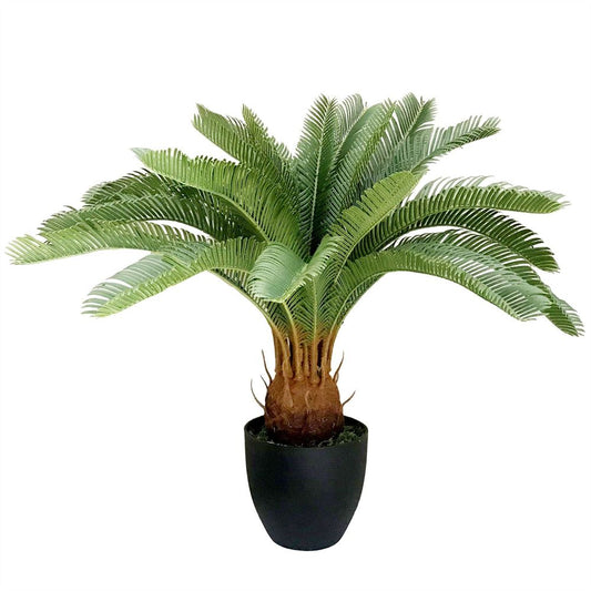 70cm Artificial Tropical Cycas Palm Plant for Exotic Indoor Appeal