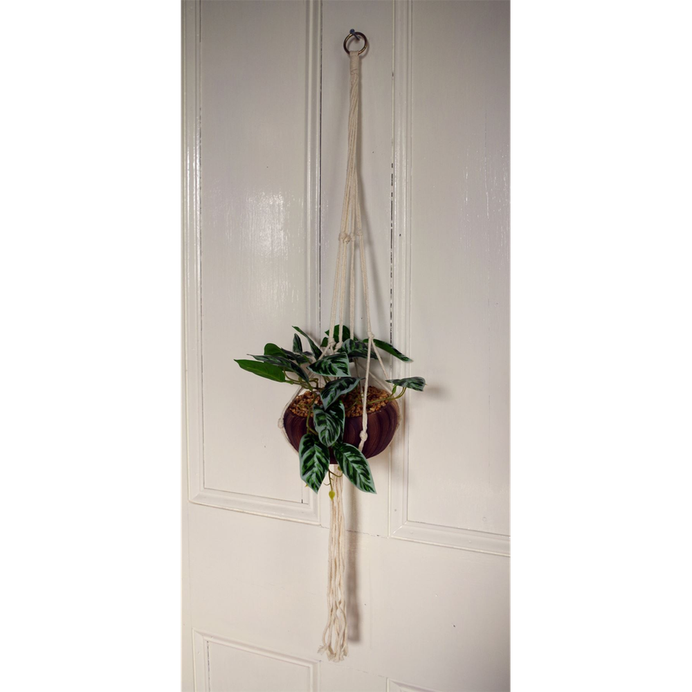 85cm Hanging Artificial Potted Pothos Plant - Complete with Planter