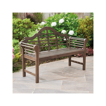 Elegant Lutyens Chestnut Bench - Timeless Garden Comfort & Durability