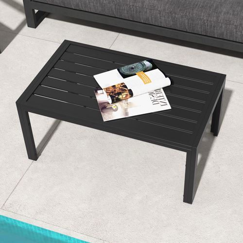 Black Outdoor Side Table – Stylish, Durable, Weather-Resistant Design