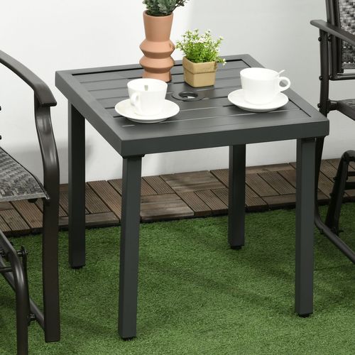 Versatile Garden Side Table with Umbrella Hole - Stylish & Sturdy