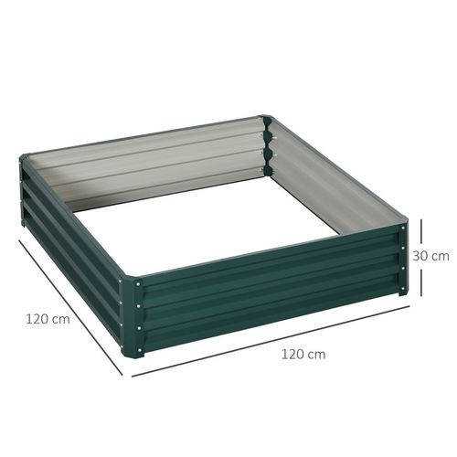 Modular Raised Garden Bed Kit - Perfect for Flowers & Veggies, 120x120cm