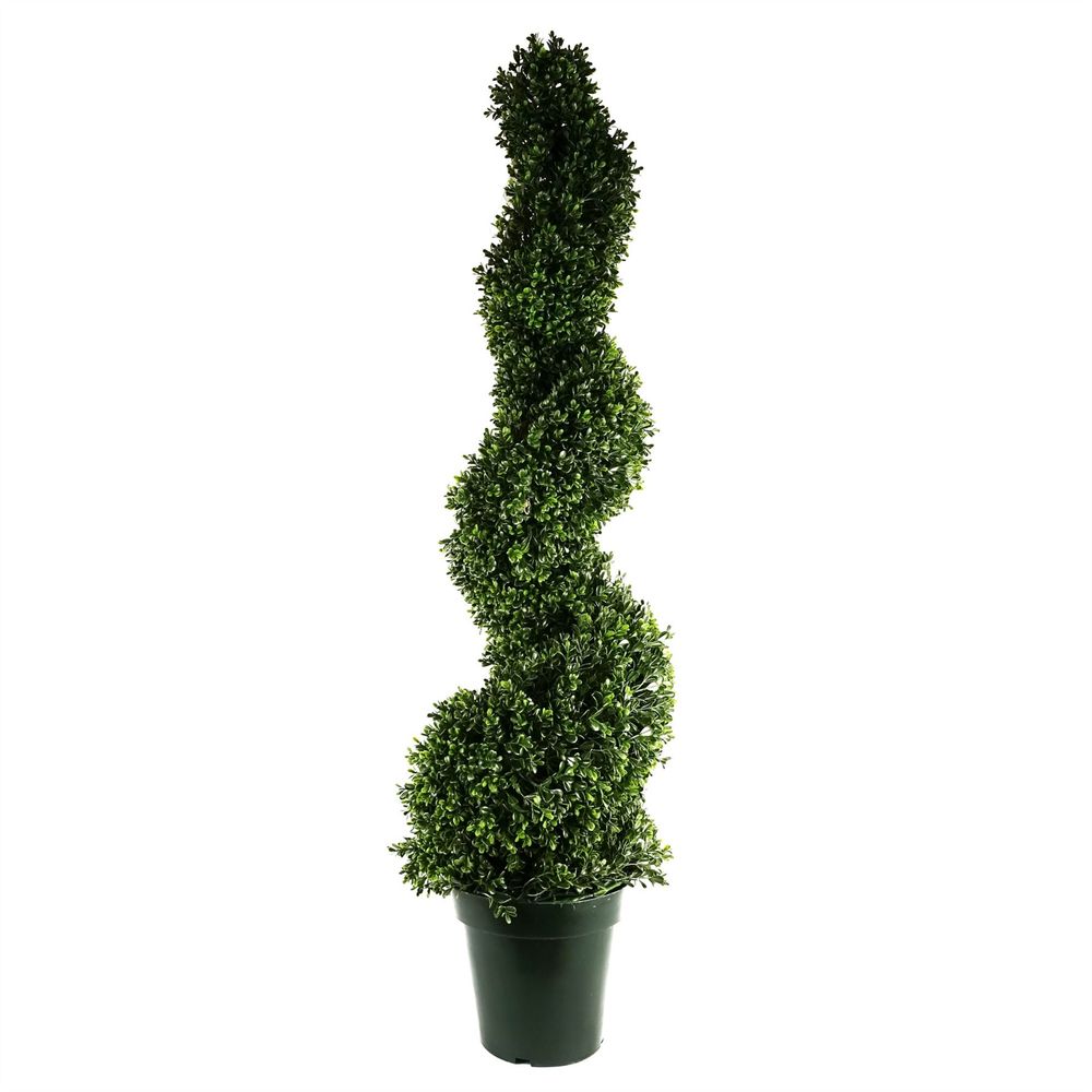 125cm UV Resistant Boxwood Spiral Tree with 920 Leaves for Lasting Beauty