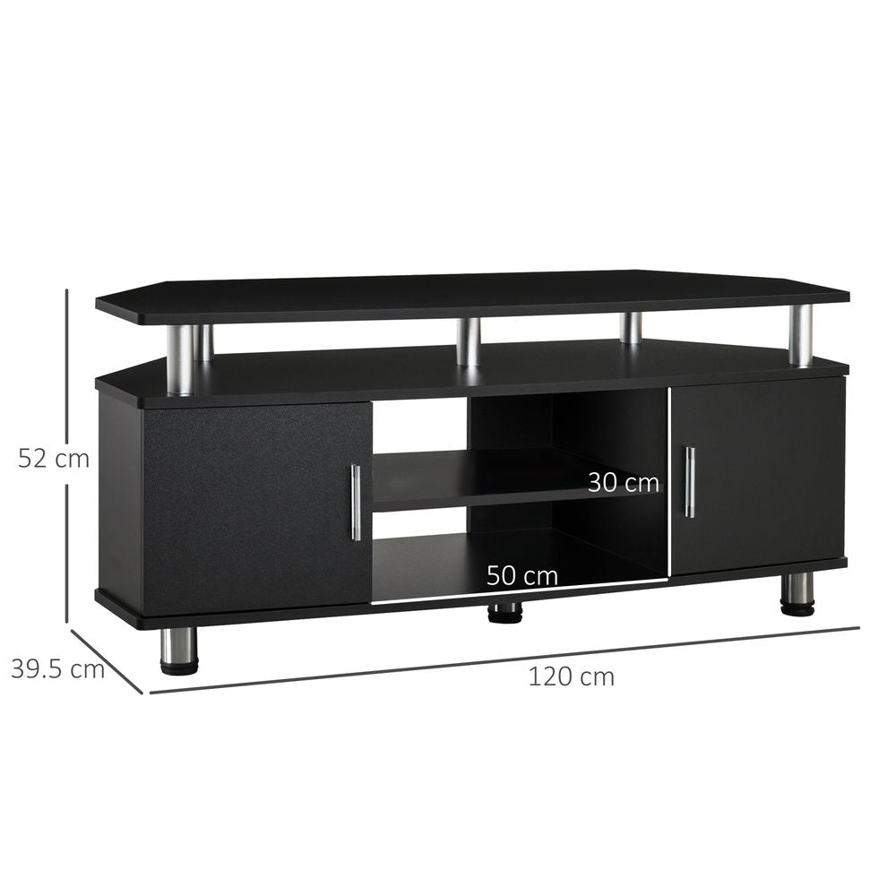 TV Unit Cabinet with Storage Shelves and Cupboard for Entertainment Centre