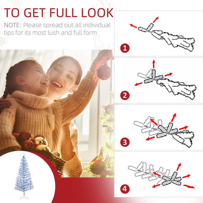 Artificial Fibre Optic Christmas Tree with 26 LED Lights for Festive Seasonal Decoration