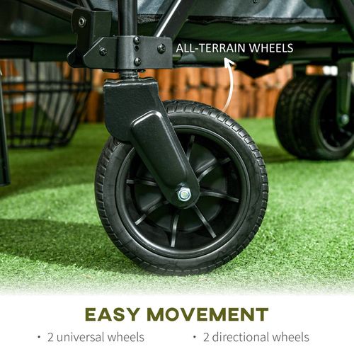 Versatile Folding Garden Trolley: Durable, Collapsible & Multi-Purpose!