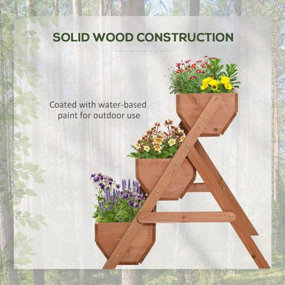 3-Tier Wooden Elevated Garden Bed Kit - Bloom in Style!