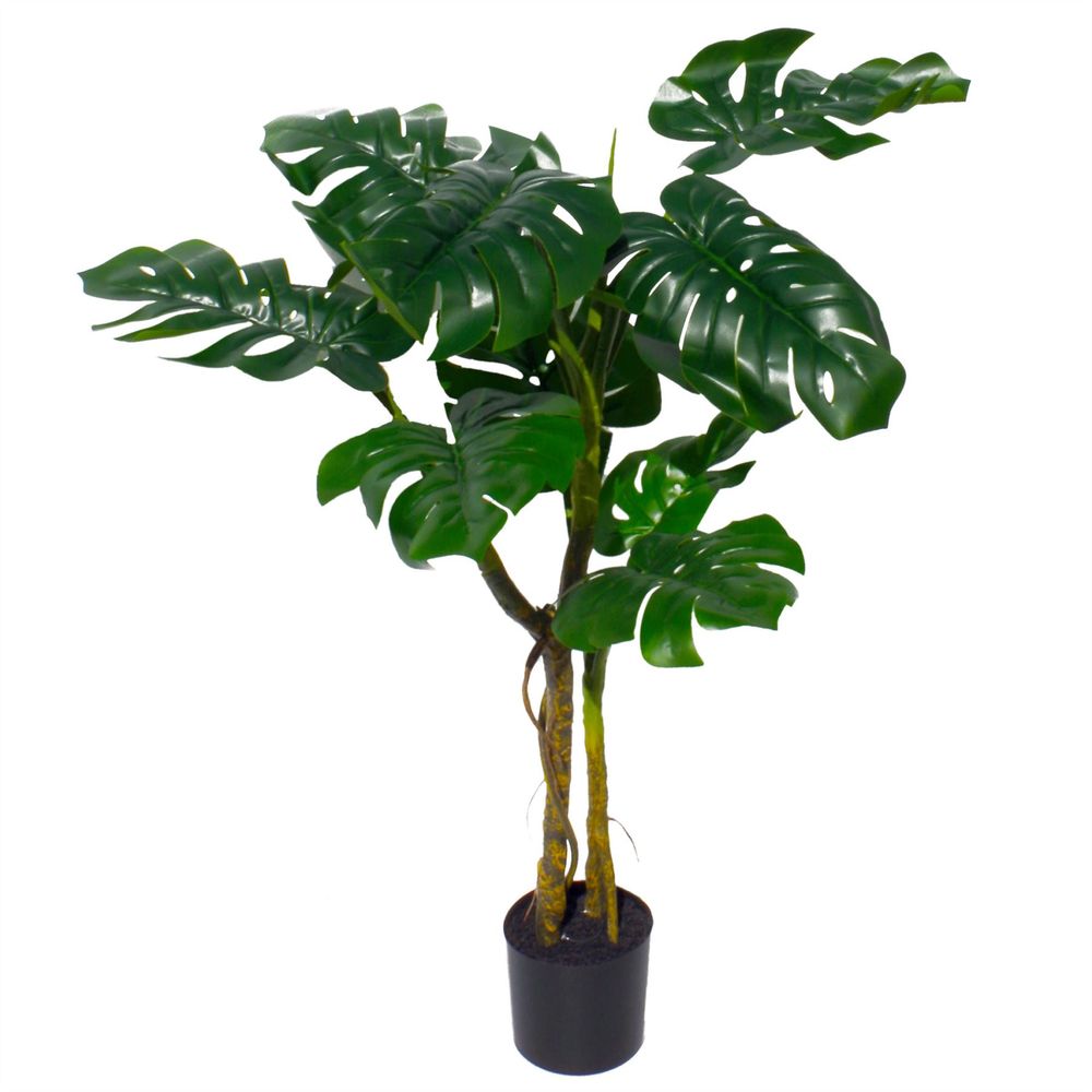 120cm Twisted Stem Artificial Monstera Plant