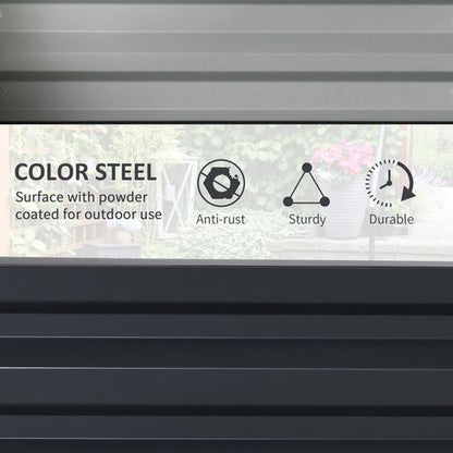 Modular Galvanized Steel Raised Garden Bed - Perfect for Flowers & Veggies!