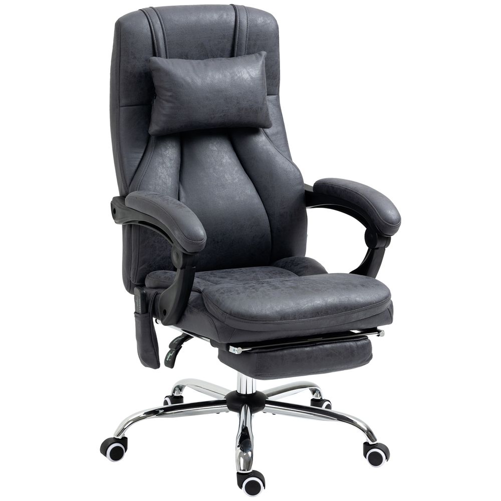 High Back Massage Office Chair with Remote-Controlled Vibration Point Headrest