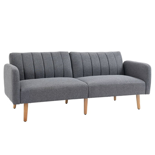 Two-Seater Sofa Bed with Adjustable Backrest for Living or Guest Room