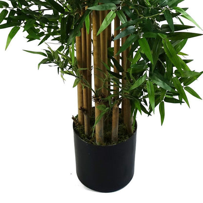 120cm Artificial Oriental Bamboo Plant - Exotic Faux Greenery for Stylish Indoor Decor