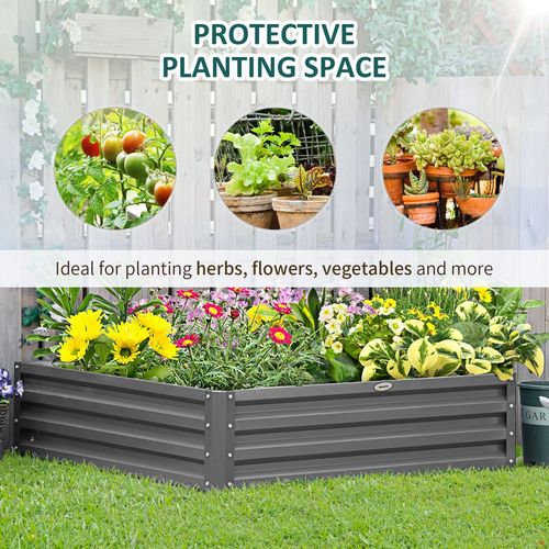 Metal Raised Garden Bed: Durable Steel Planter for Flowers & Veggies