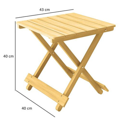 Versatile Wooden Folding Garden Table - Perfect for Indoors & Outdoors