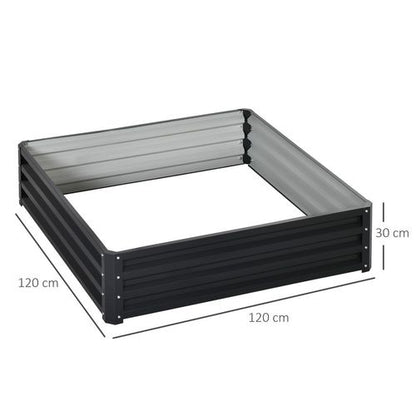 Modular Galvanized Steel Raised Garden Bed - Perfect for Flowers & Veggies!