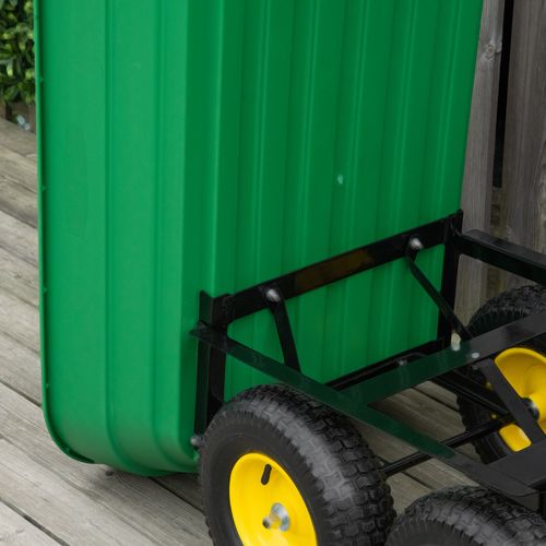 125L Heavy-Duty Garden Cart: Effortless Transport & Quick Dump Design