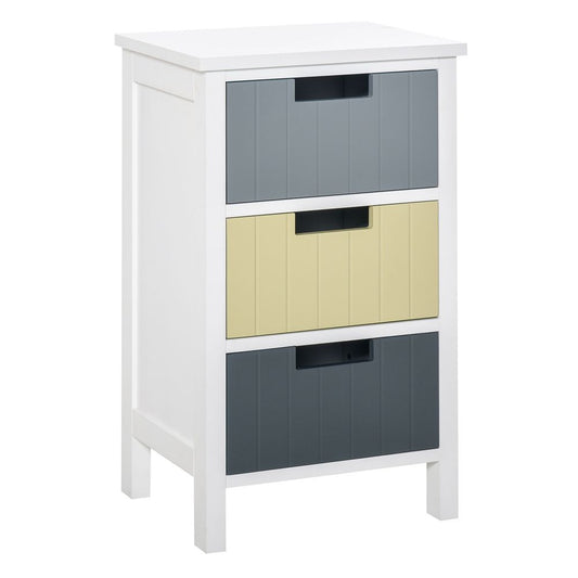 3-Drawer Colourful Storage Cabinet Tower for Organising Home Essentials