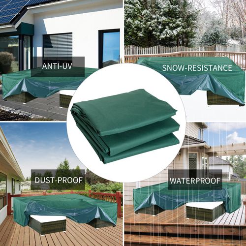 Furniture Cover, 222Lx155Wx67H cm-Green