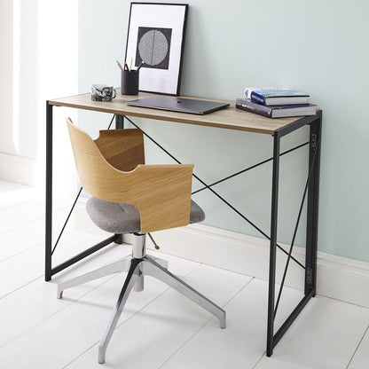 Compact Industrial Style Multi-Purpose Desk Folding Table