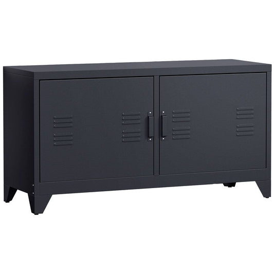 Black TV Stand, Dimensions 119Wx40Dx63.5H cm, Perfect for Modern Living Room