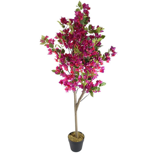 150cm Lush Artificial Pink Bougainvillea Tree for Brightening Spaces