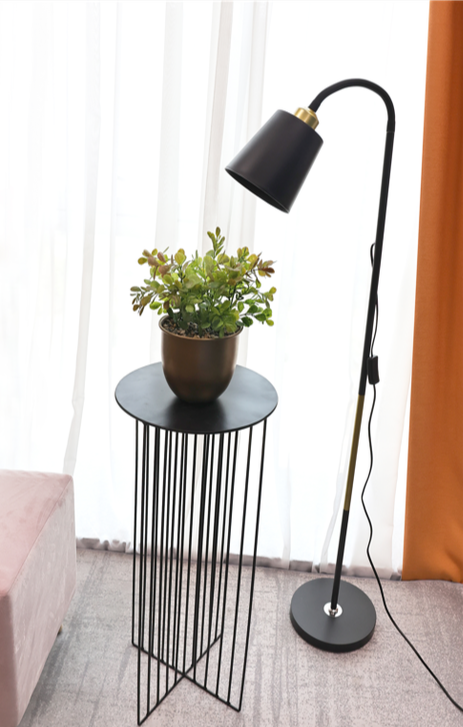 Metal Flower Stand Side Table, Modern and Chic